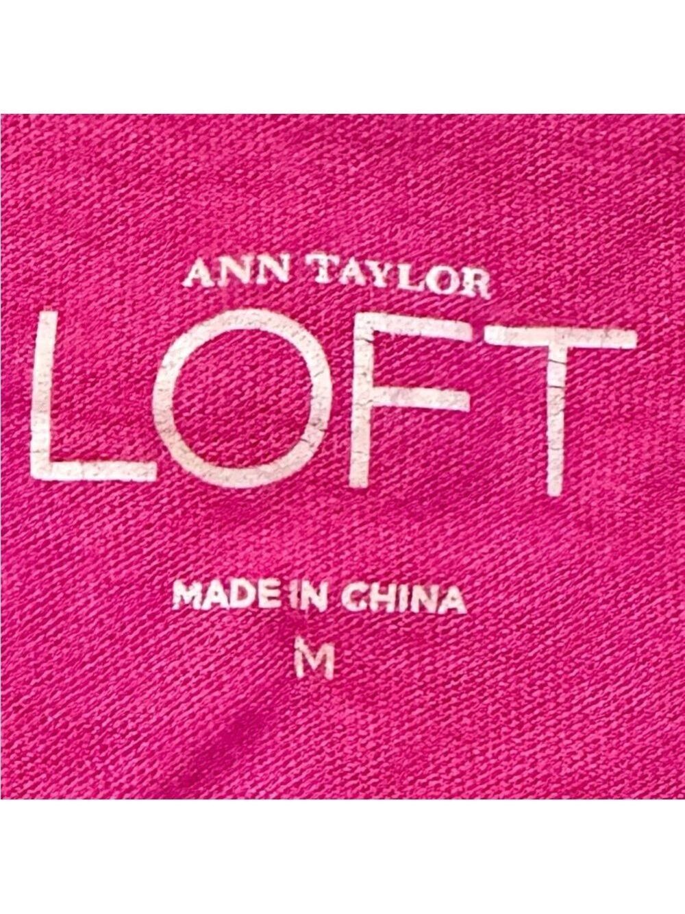 Ann Taylor Loft Ruffled Scoop Neck Pink Tank Top - Picture 6 of 7
